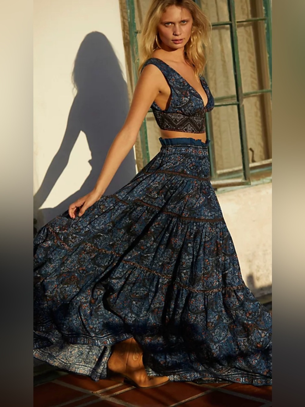 Back from Brasil Free People skirt set